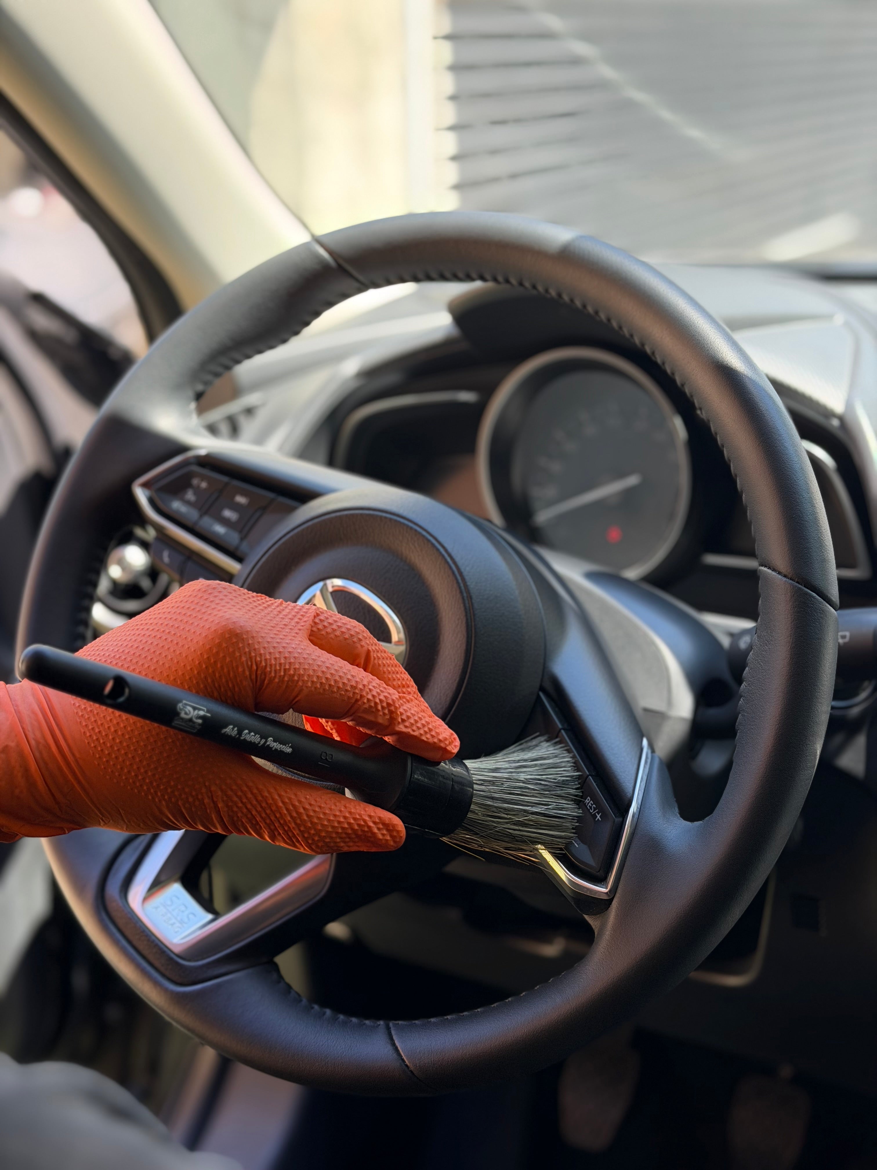 Pack 3 Cepillos Pelo De Jabalí Profesional Auto | DC Car Detailing