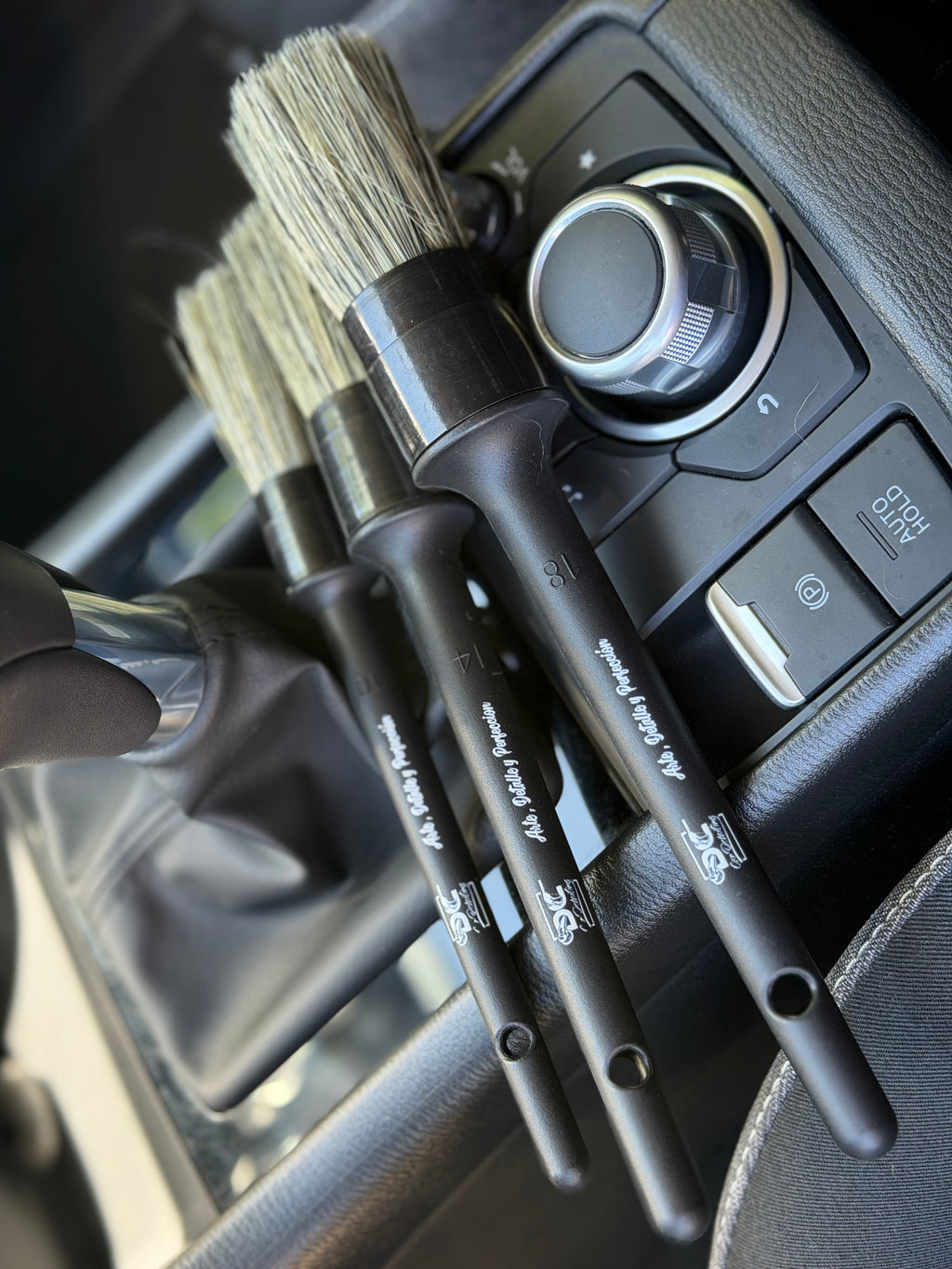 Pack 3 Cepillos Pelo De Jabalí Profesional Auto | DC Car Detailing