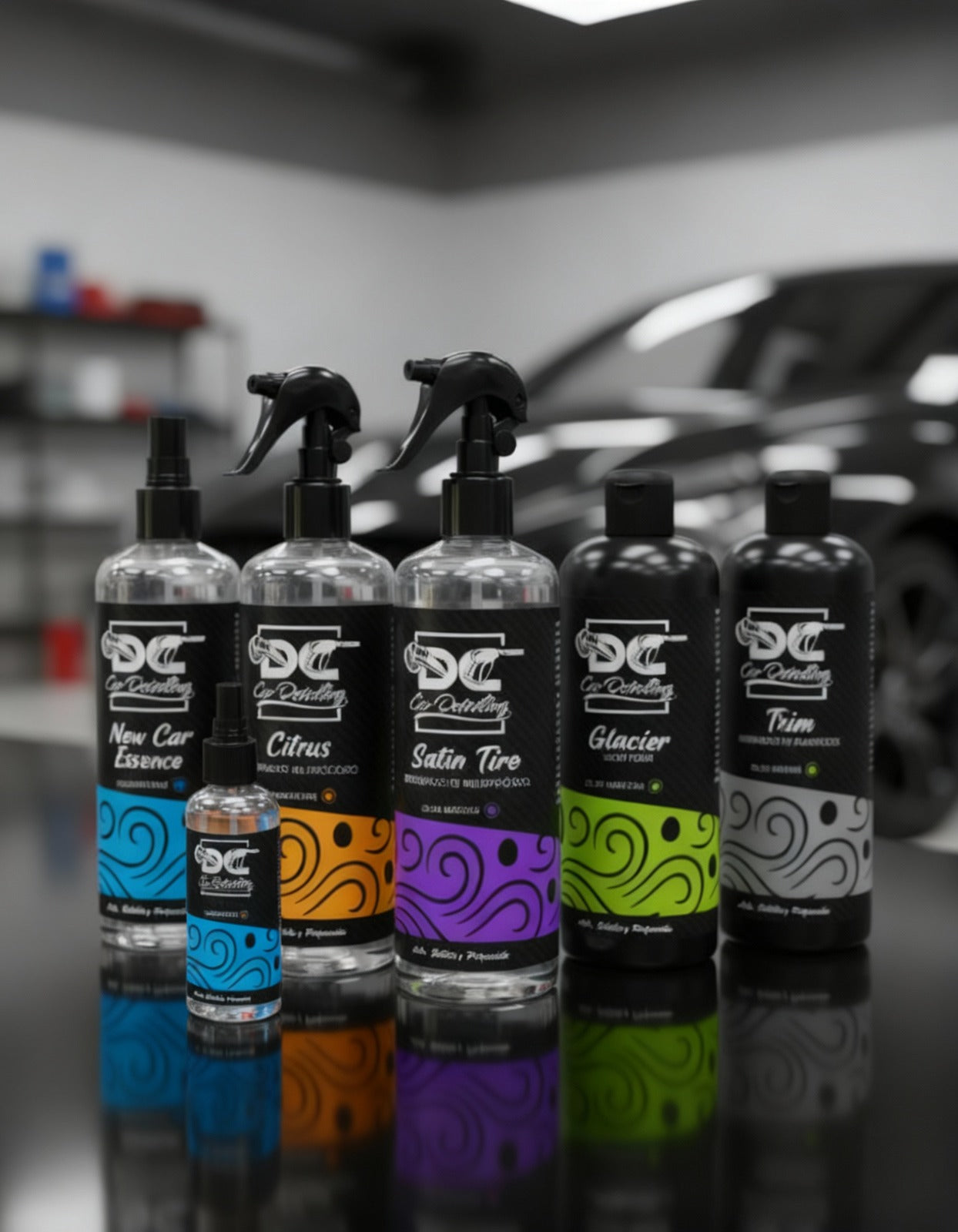 Kit Full Detailing — Glacier + APC + Satin Tire + Trim + New Car Essence (+ REGALOS)